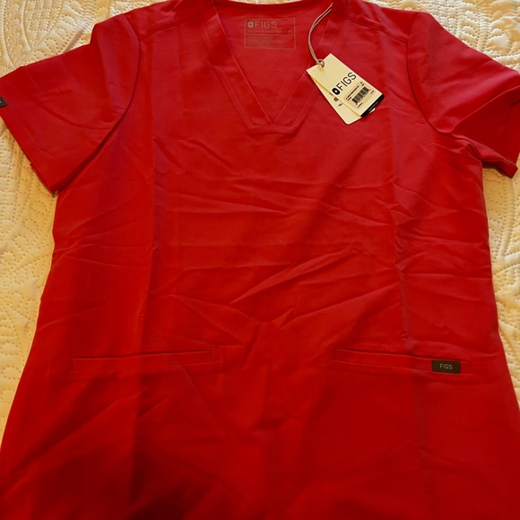 FIGS scrub set (hot coral) - Picture 4 of 6